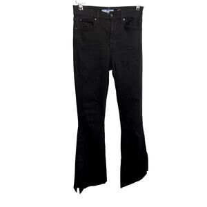 Women's 7 FOR ALL MANKIND Black B(Air) Ali High Rise 27 Jeans Flare Pants